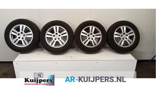 Sportvelgenset + banden van een Chevrolet Aveo, Auto-onderdelen, Banden en Velgen, Personenwagen, Gebruikt