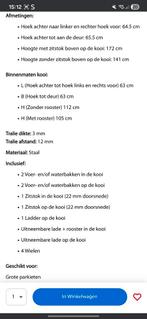 Papagaaienkooi, Ophalen, Zo goed als nieuw, Metaal, Vogelkooi