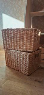 Twee ikea rotan mandjes, Ophalen of Verzenden, Rond