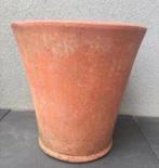 Oude dikke terracotta bloempotten 45cm uniek antiek, Tuin en Terras, Bloempotten, 40 cm of meer, Rond, Zo goed als nieuw, Terracotta