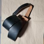 Gitaar strap / riem zwart leer, Ophalen of Verzenden, Zo goed als nieuw