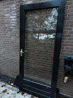 Hardhouten Buitendeur met Dubbel Glas - 930x2006, Ophalen, 80 tot 100 cm, 200 tot 215 cm, Hout