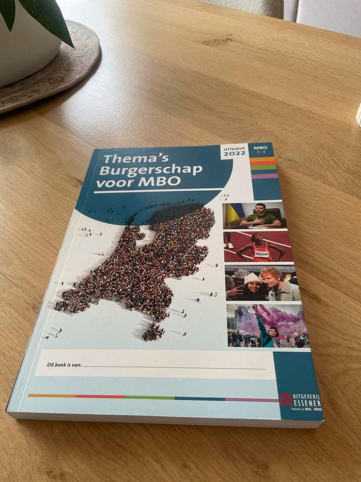 Burgerschap voor MBO 3-4 - Uitgeverij Essener, Boeken, Schoolboeken, Zo goed als nieuw, Maatschappijleer, Overige niveaus, Ophalen of Verzenden