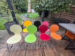 Vlinderstoelen - Set van 7 - Gebruikt, Huis en Inrichting, Stoelen, Ophalen of Verzenden, Gebruikt, Hout, Vijf, Zes of meer stoelen