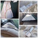 1 persoons dekbed (1 zomer + 1 winter) met toebehoren, Eenpersoons, Wit, Ophalen of Verzenden, Deken of Dekbed