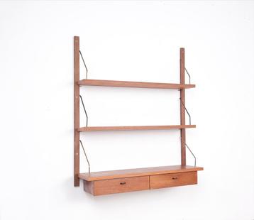 Deens design vintage wand systeem teak jaren 60 beschikbaar voor biedingen