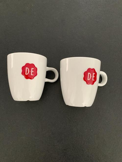 Douwe Egberts Senseo kopjes 2 stuks, Huis en Inrichting, Keuken | Servies, Gebruikt, Kop(pen) en/of Schotel(s), Overige stijlen