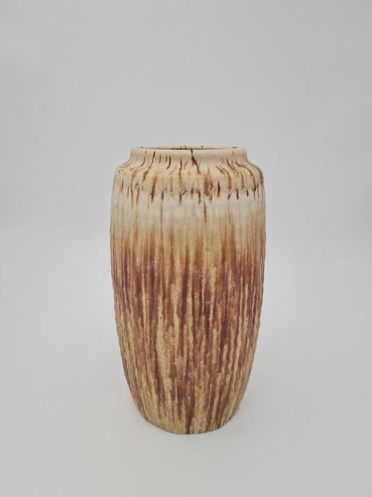 Vintage hoge zandkleurige Ravelli vaas (22-1), Antiek en Kunst, Kunst | Designobjecten, Ophalen of Verzenden