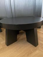 Keijser en co big top salontafel zwart, Ophalen, 50 tot 100 cm, Rond, Zo goed als nieuw