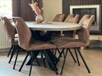 Moderne Eetkamerset – Tafel 230x110 + 6 Stoelen optie excl., 200 cm of meer, Ophalen of Verzenden, Zo goed als nieuw, Vijf personen of meer