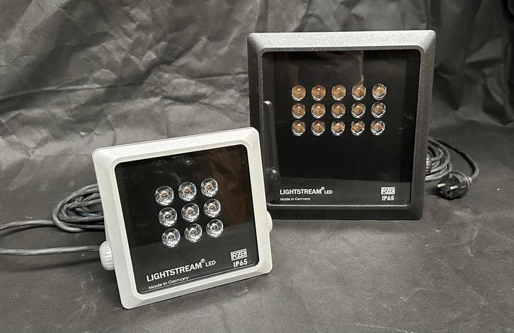 RZB Lightstream LED schijnwerpers – Made in Germany – 2 stuk, Huis en Inrichting, Lampen | Spots, Zo goed als nieuw, Metaal of Aluminium