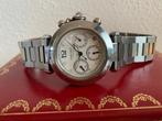 Cartier Pasha Chrono 36 mm, Sieraden, Tassen en Uiterlijk, Horloges | Heren, Overige merken, Staal, Gebruikt, Staal
