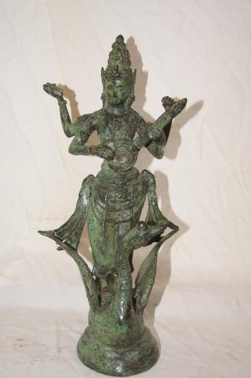 Balanees Sarasswati  ( Hindoegodin, Antiek en Kunst, Kunst | Beelden en Houtsnijwerken, Ophalen of Verzenden