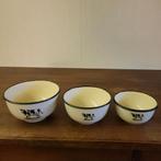 Emaille Schalen Set met Koeien, Antiek en Kunst, Antiek | Emaille, Ophalen of Verzenden