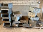 Partij Zinken Bakken - Industrieel, Ophalen, 50 tot 75 cm, Bak of Kist, Minder dan 35 cm