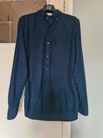 Massimo Dutti Ribcord blauw Herenoverhemd, Ophalen of Verzenden, Zo goed als nieuw, Blauw