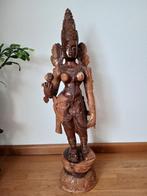 Houten beeld Hindoe godin Parvati India Indonesië, Ophalen of Verzenden