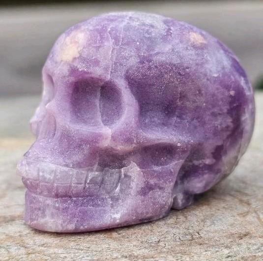 Mooie lepidoliet schedel, Sieraden, Tassen en Uiterlijk, Edelstenen, Ophalen of Verzenden