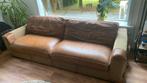 Leren Bank | Cognac | Cowboy, Huis en Inrichting, Banken | Bankstellen, Ophalen, Gebruikt, Cowboy Western, Leer