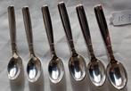 6 Massief 925 zilver theelepels Johannes Siggaard Denemarken, Ophalen of Verzenden, Zilver