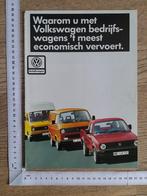 Volkswagen bedrijfswagens, brochure 1984, Ophalen of Verzenden, Gelezen, Volkswagen