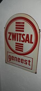 Emaille zwitsal bord, Ophalen of Verzenden, Gebruikt, Reclamebord