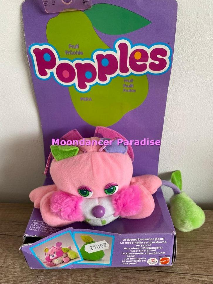 popples fruit ladybug, Kinderen en Baby's, Speelgoed | Knuffels en Pluche, Nieuw, Overige typen, Ophalen of Verzenden