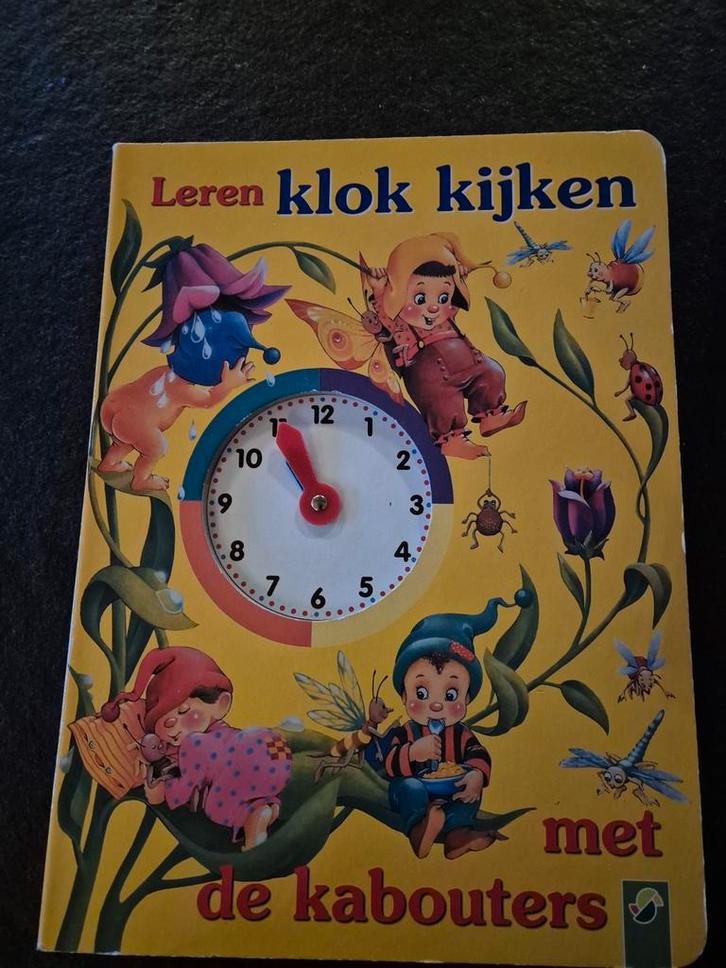 Leren Klok Kijken met Kabouters - Leuk en Leerzaam!, Boeken, Kinderboeken | Baby's en Peuters, Gelezen, 3 tot 4 jaar, Uitklap-, Voel- of Ontdekboek