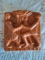 Terracotta Tegel 1945-1955 Dansende Figuren, Antiek en Kunst, Antiek | Wandborden en Tegels, Ophalen of Verzenden