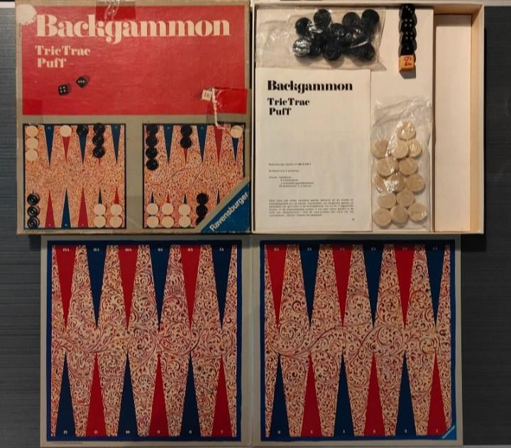 Bordspel Backgommen Truc Trac Puff, Ravensburger, Ophalen of Verzenden, Zo goed als nieuw