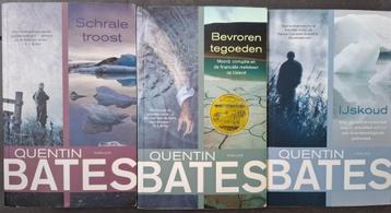 Quentin Bates: IJskoud, Bevroren tegoeden, Schrale troost beschikbaar voor biedingen