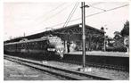 Nunspeet Trein Station Veluwe, Verzamelen, Ansichtkaarten | Nederland, Ophalen of Verzenden, 1940 tot 1960, Gelopen, Gelderland