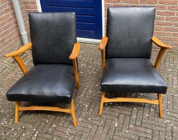 2x Leuke Vintage Stoel ( retro mid century webe fauteuil ) beschikbaar voor biedingen