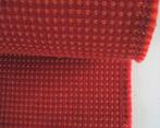 De Ploeg Odda; vintage meubelstof; 3,9 meter; rood+oranje, Wol, 120 cm of meer, Ophalen of Verzenden, Rood