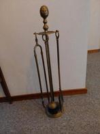 Oud frans koperen haardstel, Antiek en Kunst, Antiek | Koper en Brons, Ophalen of Verzenden