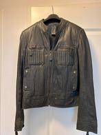Grijze leren jas van Vanilia maat 42, Ophalen of Verzenden, Zo goed als nieuw, Maat 42/44 (L), Grijs