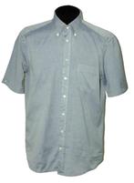 VAN LAACK overhemd, shirt, korte mouw, blauw/grijs, Mt. 41, Blauw, Halswijdte 41/42 (L), Van Laack, Zo goed als nieuw