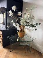 Modern glazen hoektafeltje – stijlvol en tijdloos, Ophalen, Overige kleuren, Minder dan 50 cm, Glas