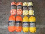 Scheepjes catona en catona chroma oranje en geel, Hobby en Vrije tijd, Ophalen of Verzenden, Nieuw, Breien of Haken, Wol of Garen