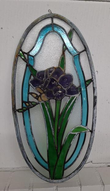 Glas in lood raamhanger / hanger - bloem beschikbaar voor biedingen