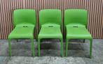 33 x Pop Chairs terrasstoelen kunststof groen horeca stoelen, Ophalen of Verzenden, Zo goed als nieuw, Kunststof, Vijf, Zes of meer stoelen