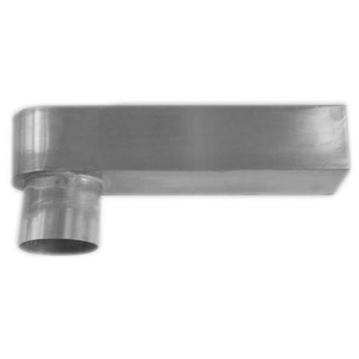 Zinken Stadsuitloop voor het aansluiten van een regenpijp, Doe-het-zelf en Verbouw, Buizen en Afvoer, Nieuw, Rechte buis, Zink