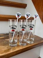 3x Malibu caribbean glas incl. stirrer, Verzamelen, Glas en Borrelglaasjes, Ophalen of Verzenden, Zo goed als nieuw, Borrel- of Shotglas