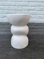 Keramieken bijzettafel mat wit Japandi Mica Decorations, Minder dan 55 cm, Rond, Ophalen of Verzenden, Zo goed als nieuw