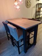 Eethoek met hoge tafel en 4 krukken, Huis en Inrichting, Tafels | Eettafels, Ophalen, Rechthoekig, 50 tot 100 cm