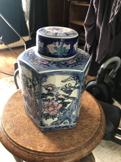 Porseleinen sierpot / gemberpot, Antiek en Kunst, Antiek | Keramiek en Aardewerk, Ophalen of Verzenden
