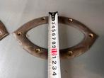 2 x bronzen lichtrand / patrijspoort 195 mm, Watersport en Boten, Ophalen of Verzenden, Gebruikt, Overige typen