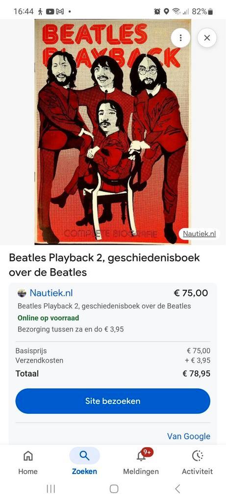 Beatles Playback 2 - Biografie 1976 - Uitstekend!, Boeken, Biografieën, Zo goed als nieuw, Film, Tv en Media, Ophalen of Verzenden
