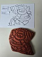 Stempel kerstman met boom, Hobby en Vrije tijd, Stempelen, Ophalen of Verzenden, Gebruikt, EZ-mounted stempel