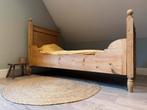 Authentiek houten bed 95x190cm incl. matras, Huis en Inrichting, Slaapkamer | Bedden, Ophalen, 100 cm, Eenpersoons, 190 cm of minder